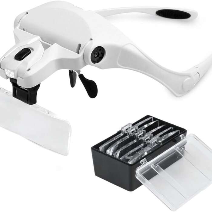 Headband Magnifying Glasses with Light