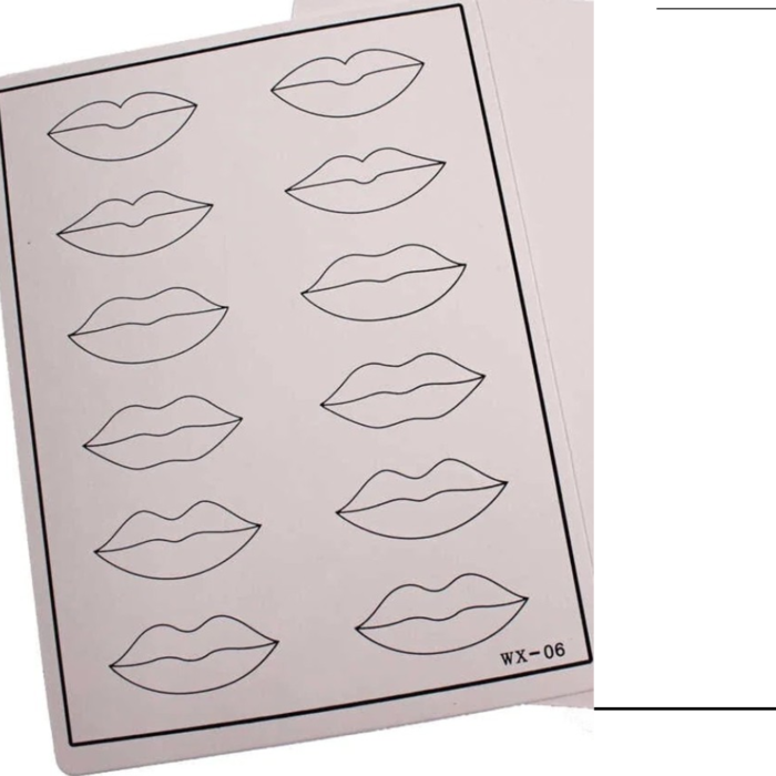 Practice skin I Black printed lips