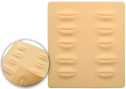 Practice skin mat - Lips
